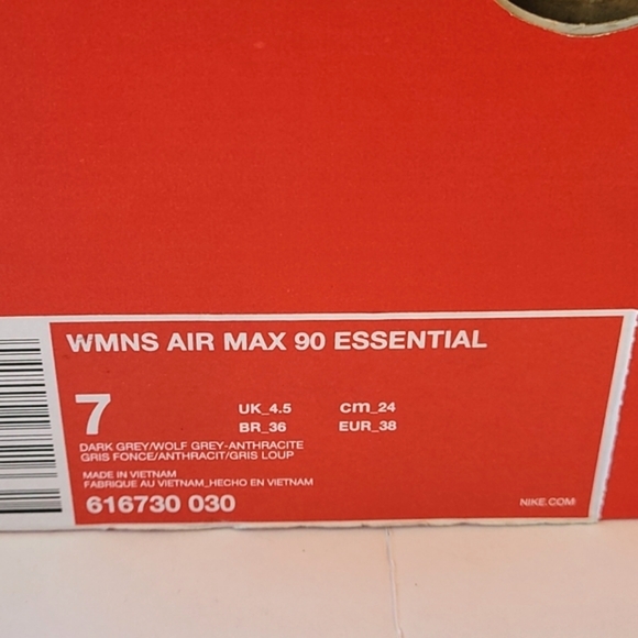 Nike Air Max Essential dark grey wolf-Anthracite women's size 7 - Picture 7 of 9